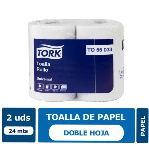 Toalla Papel Tork Doble Hoja 24 Mts.