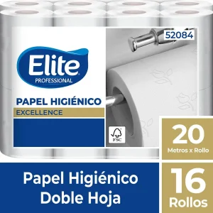 Papel Higiénico Elite Hotel Doble Hoja  20 Mts