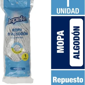 Repuesto de mopa húmeda algodón hogar 250 g blanco